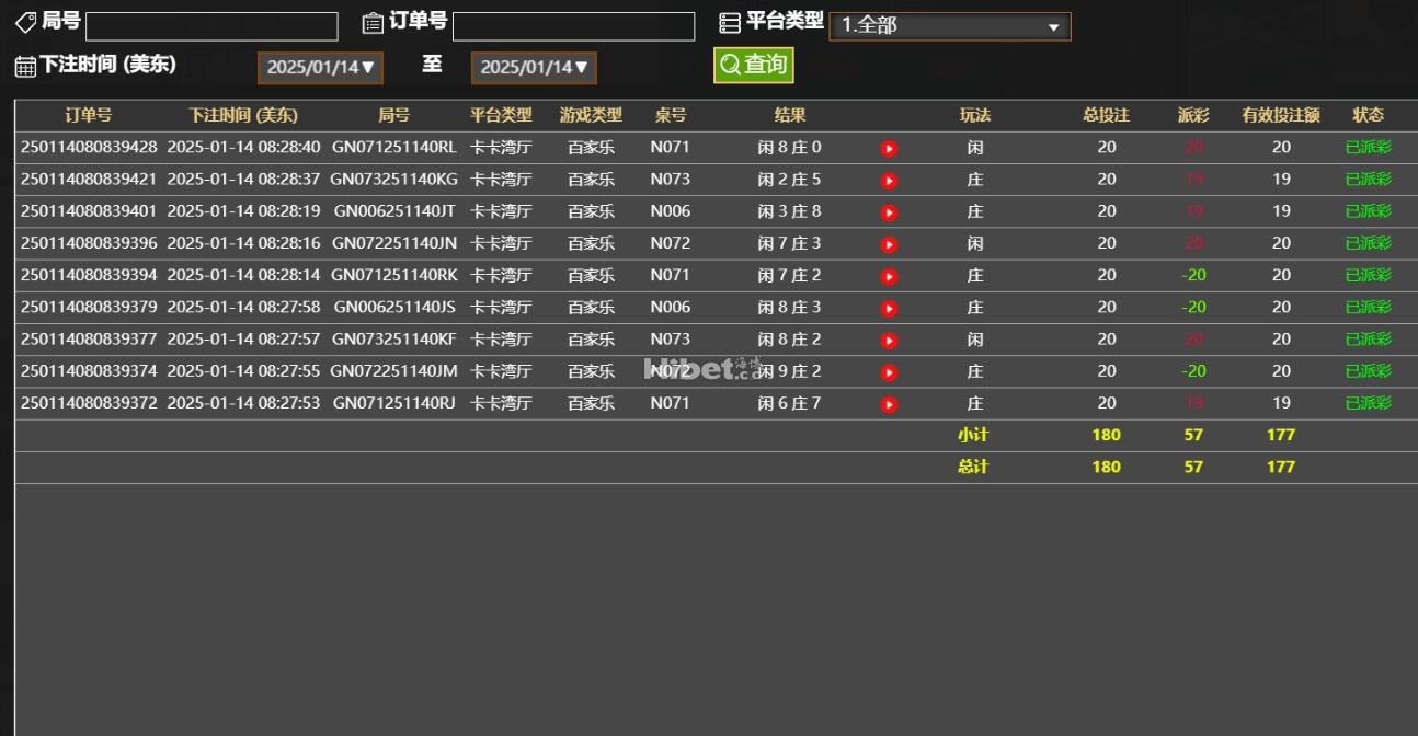 百家乐第三战盈利个57了