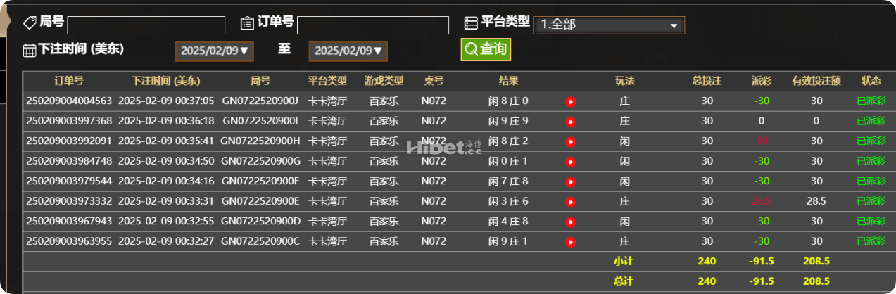 玩百家乐小亏损了几十