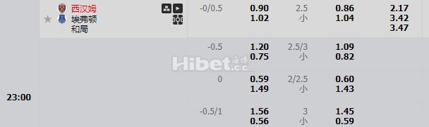 英超埃弗顿 有很大机会的