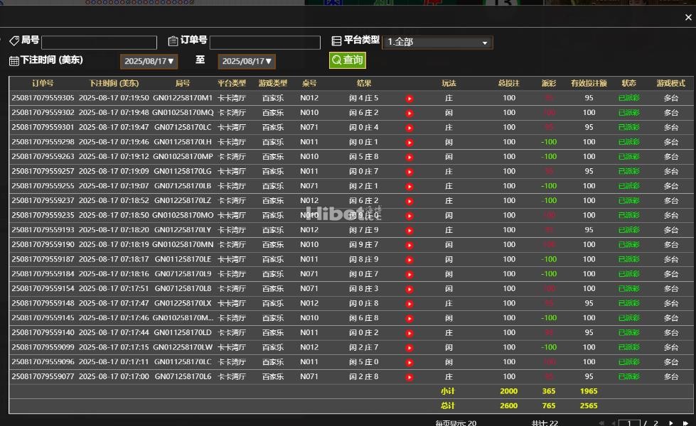 下注百家乐赢765元