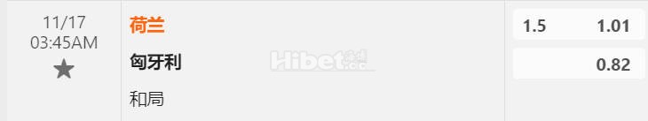 欧国联 03:45  荷兰[8] - 匈牙利[32]